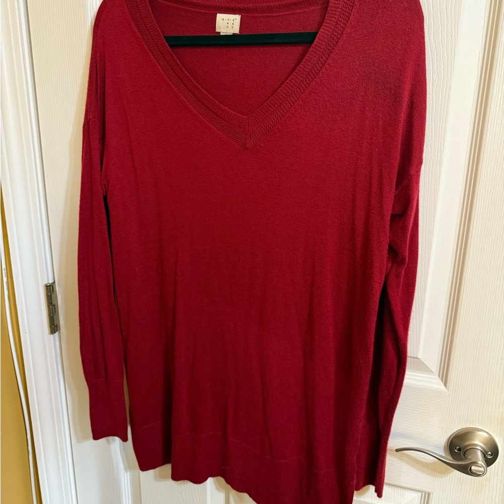 a new day Women's Red Sweater